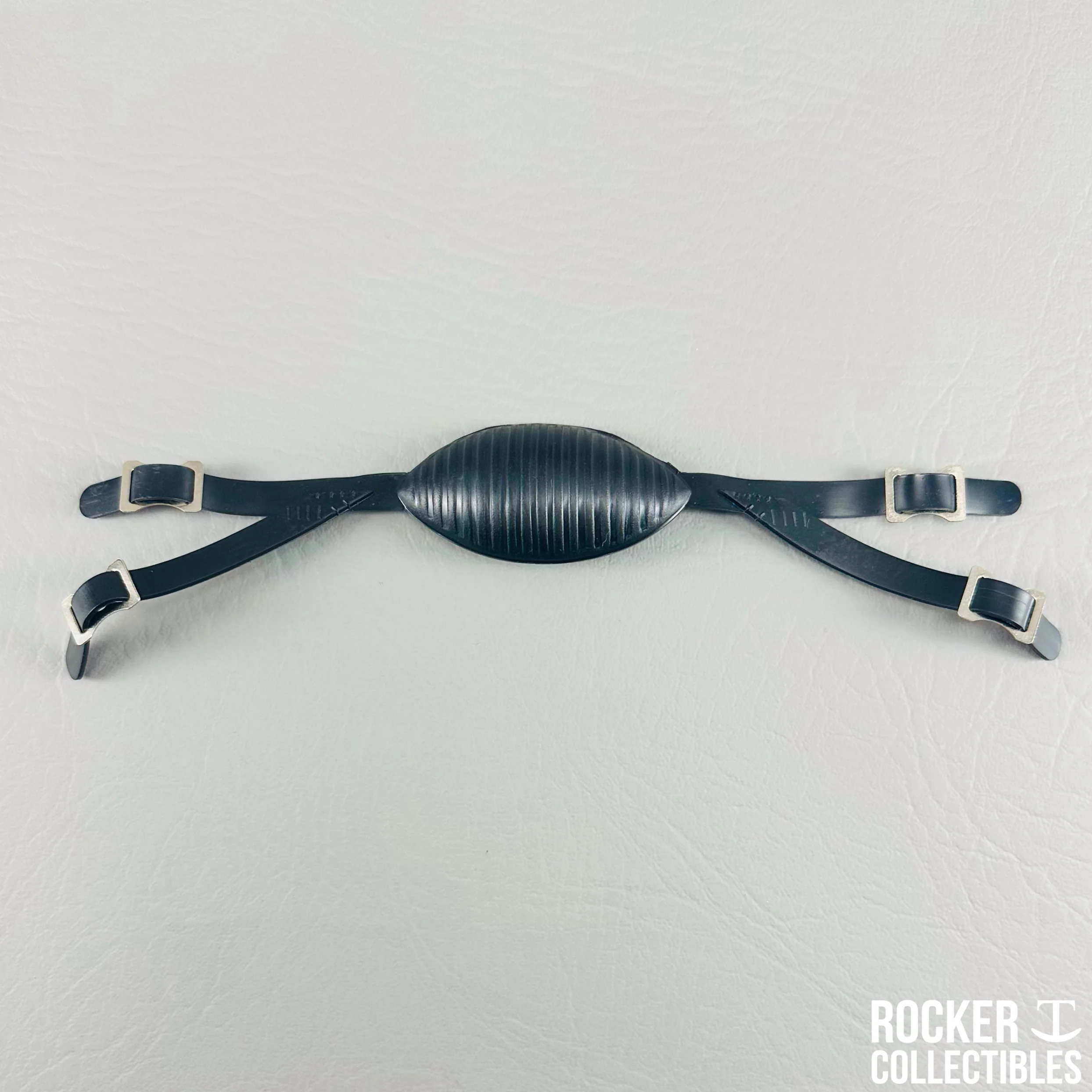 Black (No Label) Low Mount 4-Point Throwback Mini Helmet Chinstrap