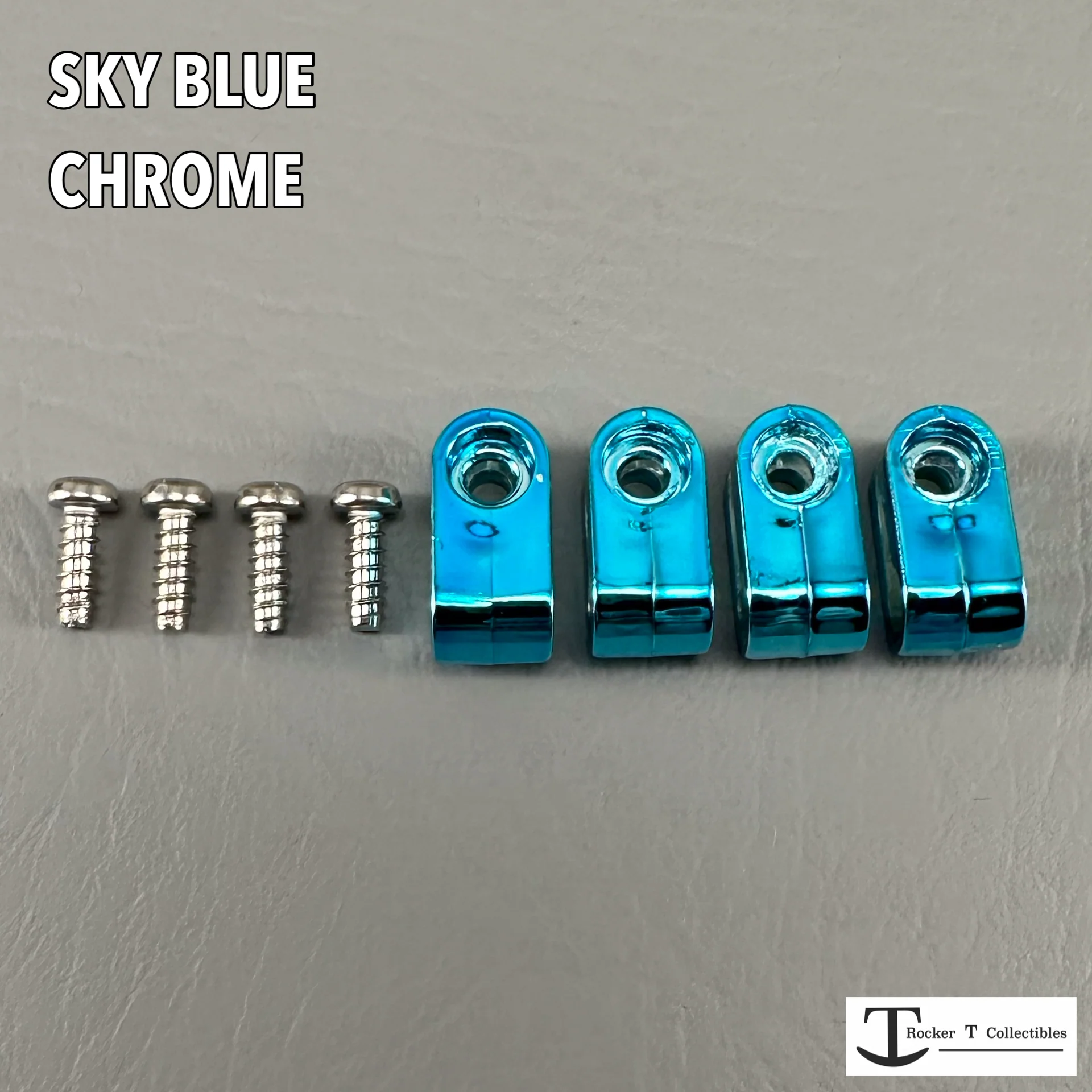 Custom Chrome Acrylic Mini Helmet Facemask Clips - Image 21