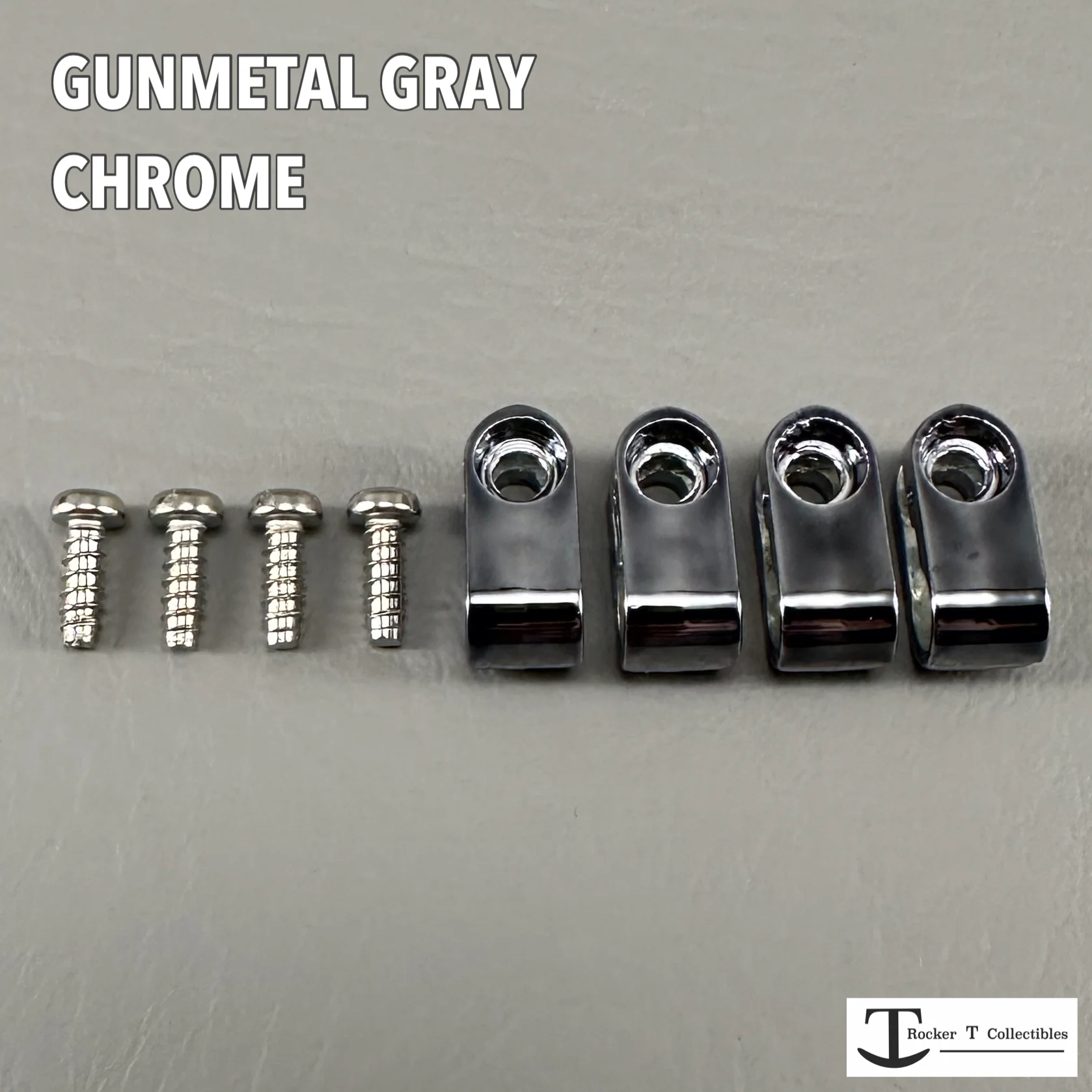 Custom Chrome Acrylic Mini Helmet Facemask Clips - Image 6