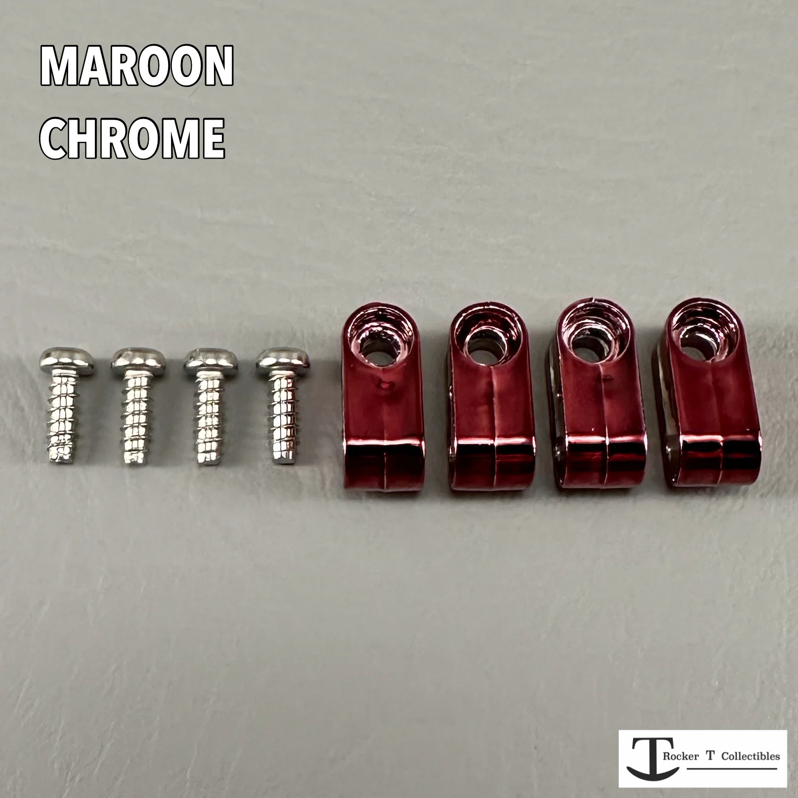 Custom Chrome Acrylic Mini Helmet Facemask Clips - Image 9