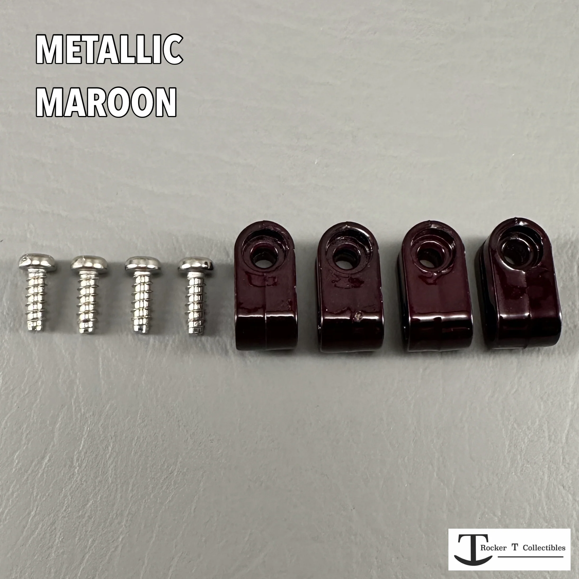 Custom Colored Acrylic Mini Helmet Facemask Clips - Image 7