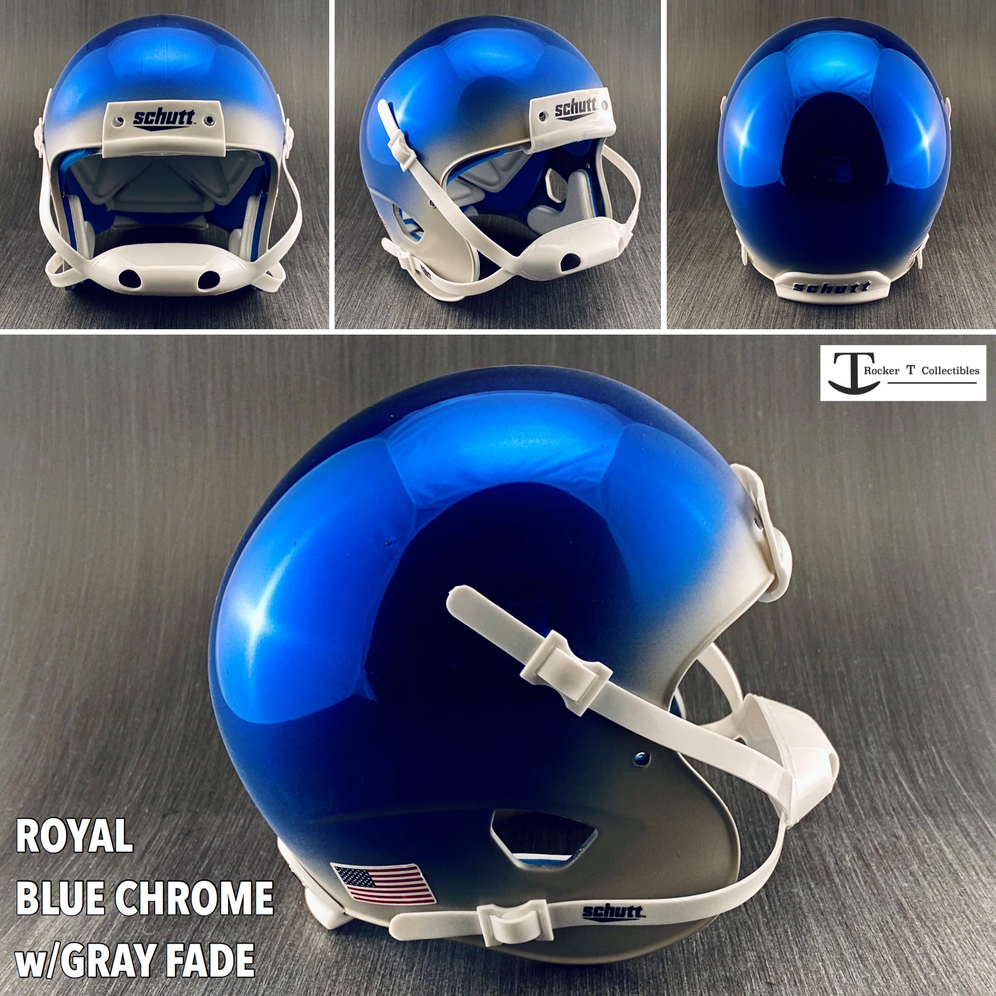 Mini Football Helmet Shells (Schutt XP Chrome Colors) - Image 10