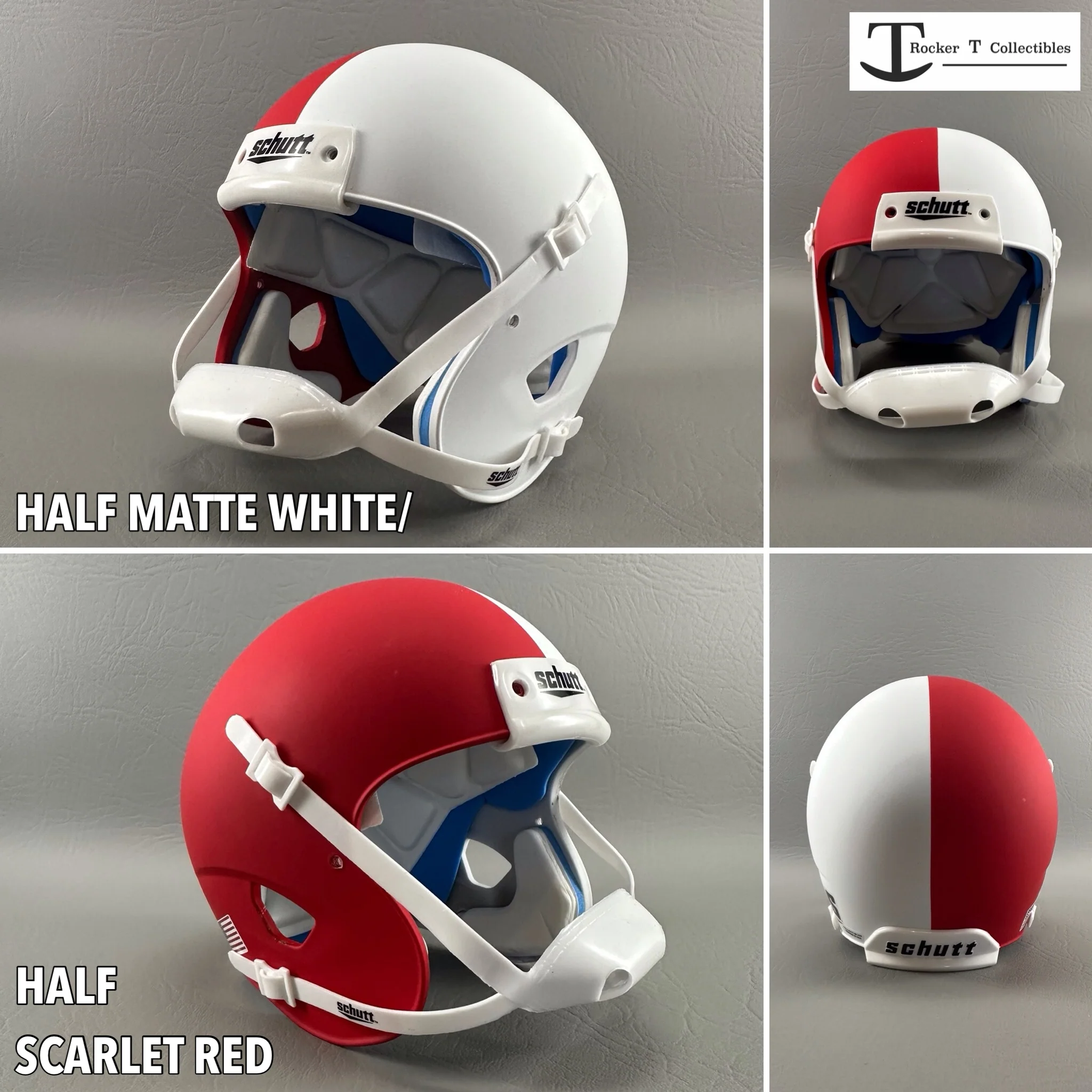 Mini Football Helmet Shells (Schutt XP Matte Colors) - Image 3