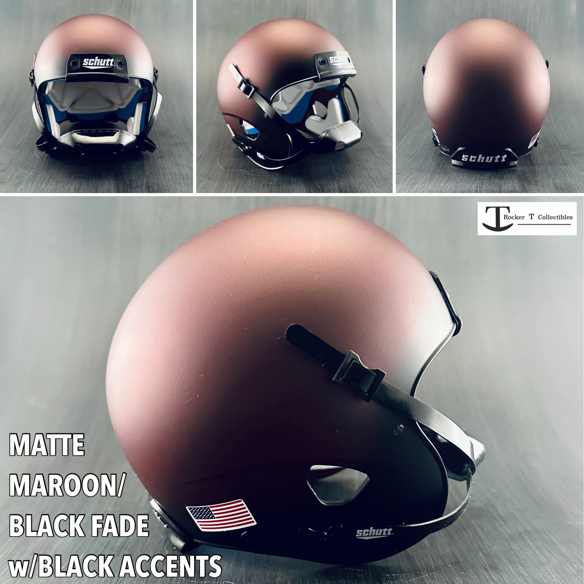 Mini Football Helmet Shells (Schutt XP Matte Colors) - Image 5