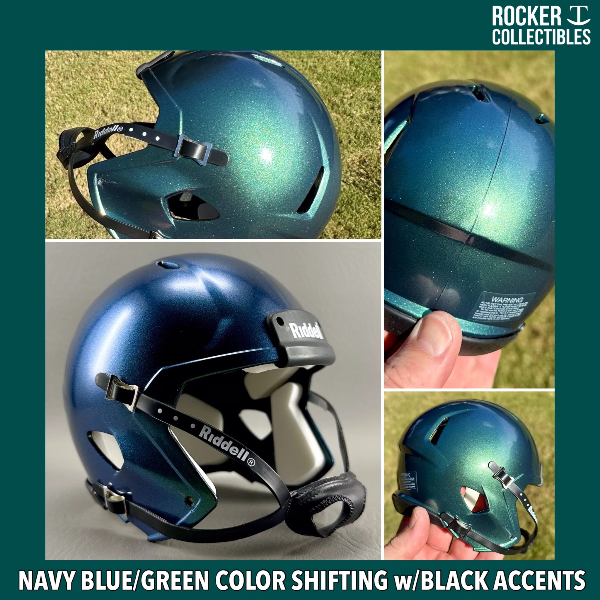Mini Football Helmet Shells (Speed Gloss Custom Colors) - Image 31