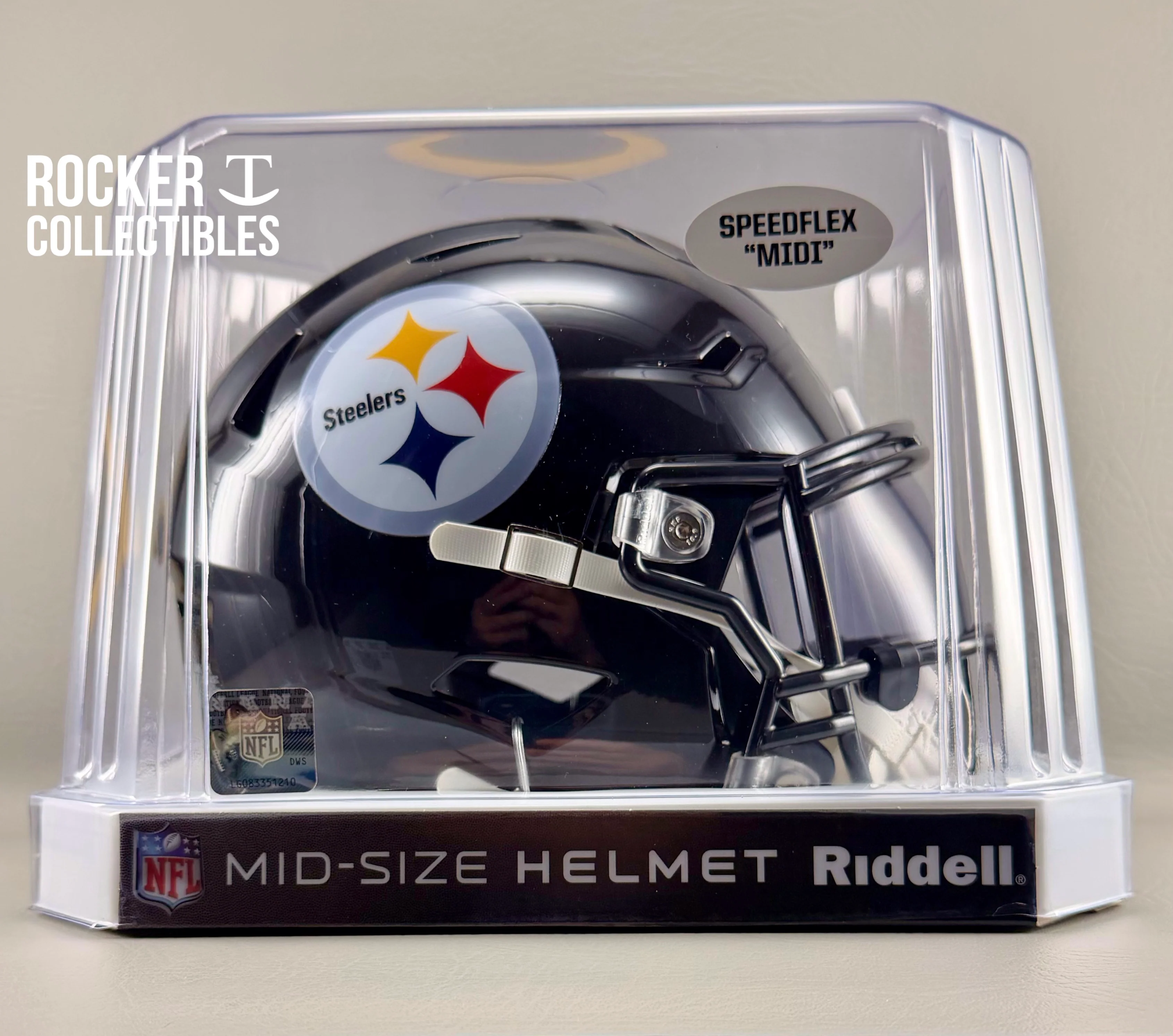 Pittsburgh Steelers NFL Riddell SpeedFlex MIDI Helmet – Mid-Size Football Helmet (7.5")