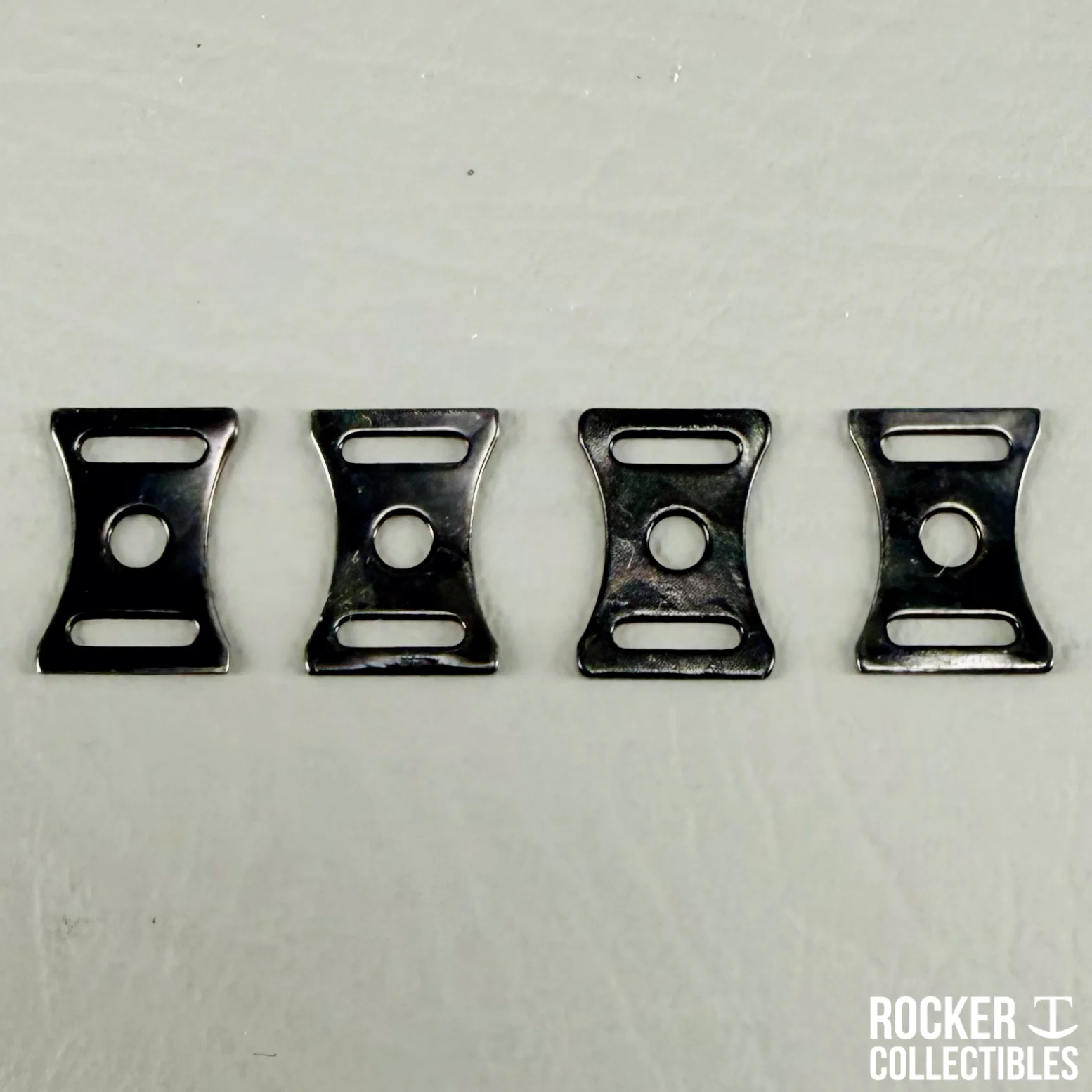 Riddell Authentic Black Metal Mini Helmet Chinstrap Buckles