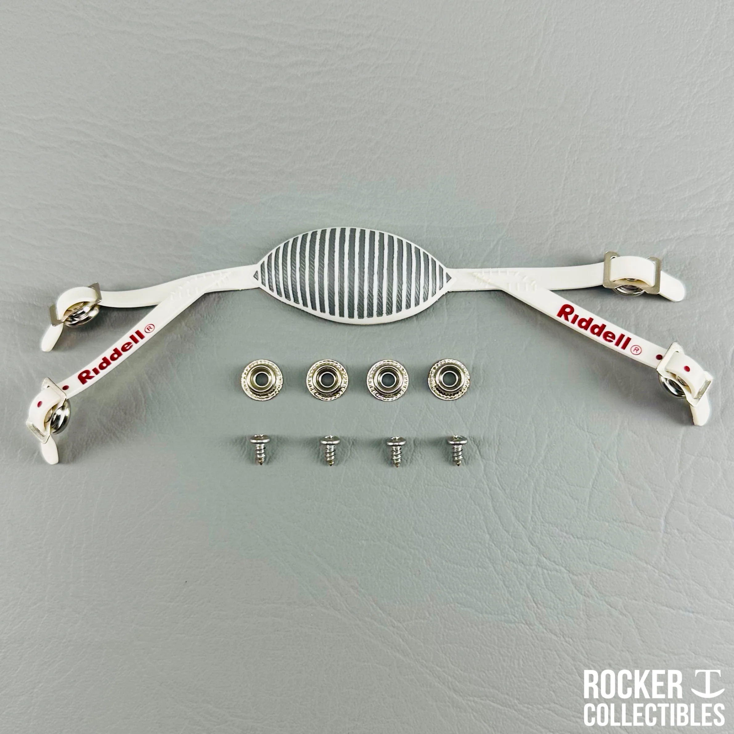 Riddell Custom "Authentic" Low Mount Throwback 60's-70's Era 4-Point Chinstrap - working Snaps