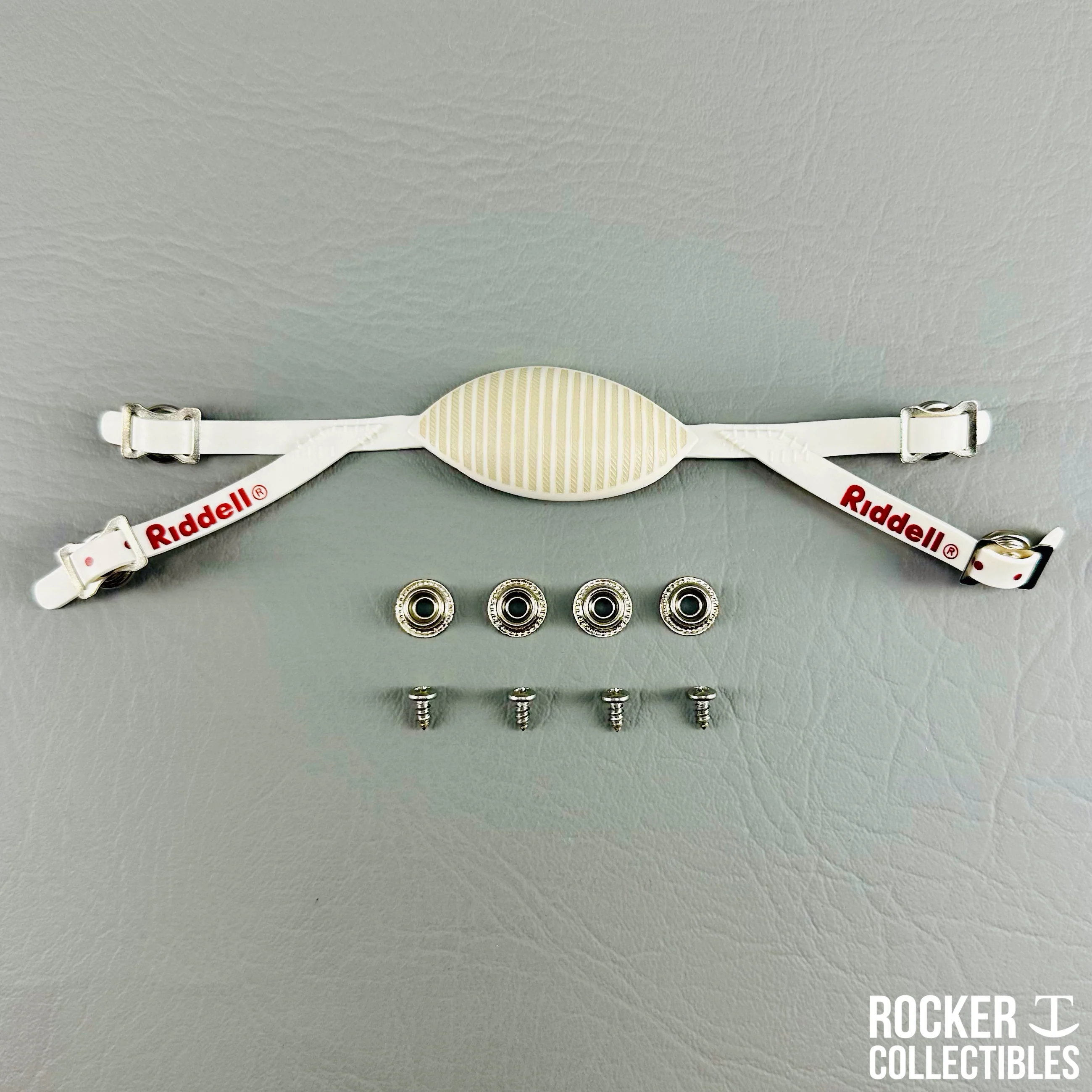 Riddell Custom "Authentic" Low Mount Throwback 80's Era 4-Point Chinstrap - working Snaps