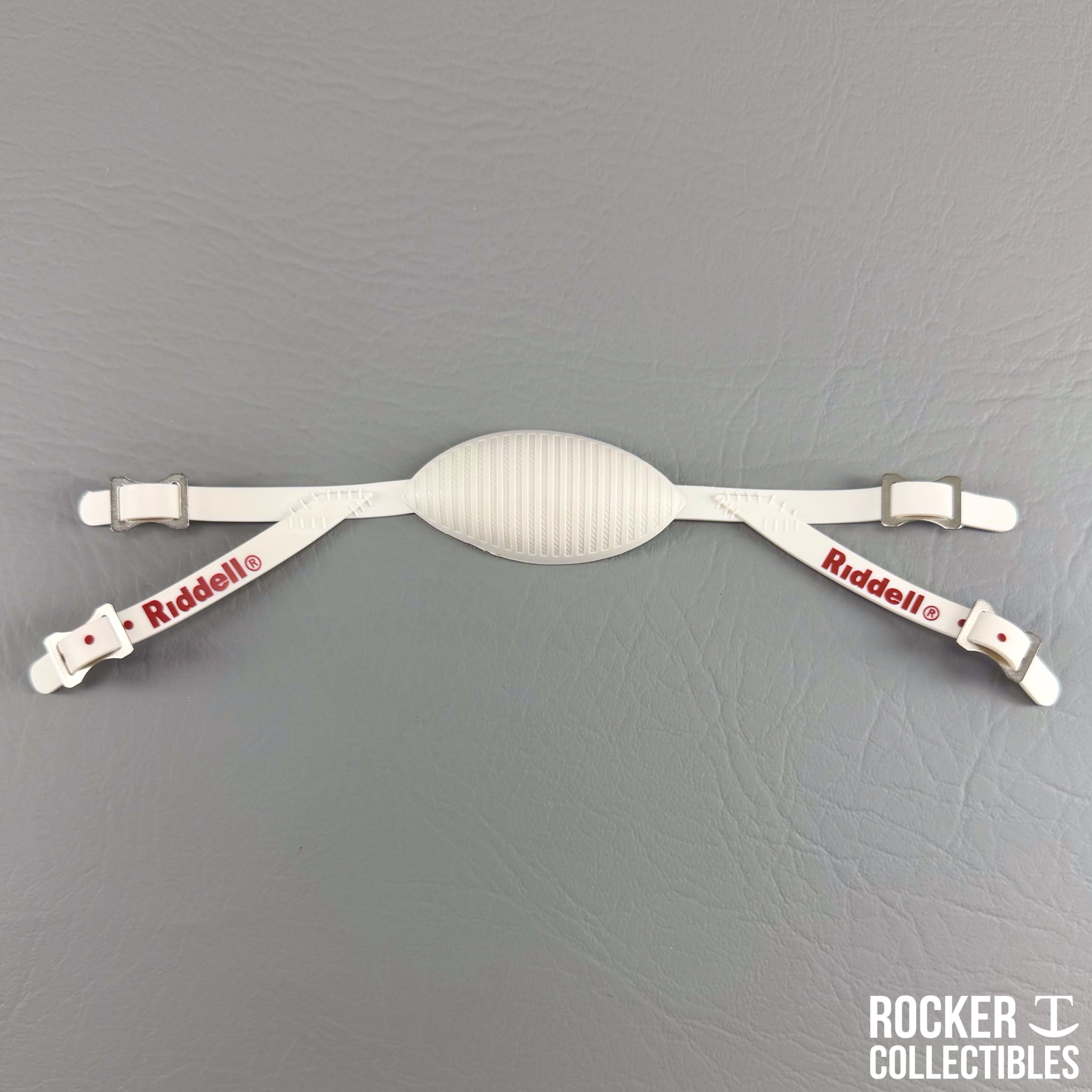 Riddell Low Mount 4-Point Throwback Mini Helmet Chinstrap - Modern Block Riddell Logo