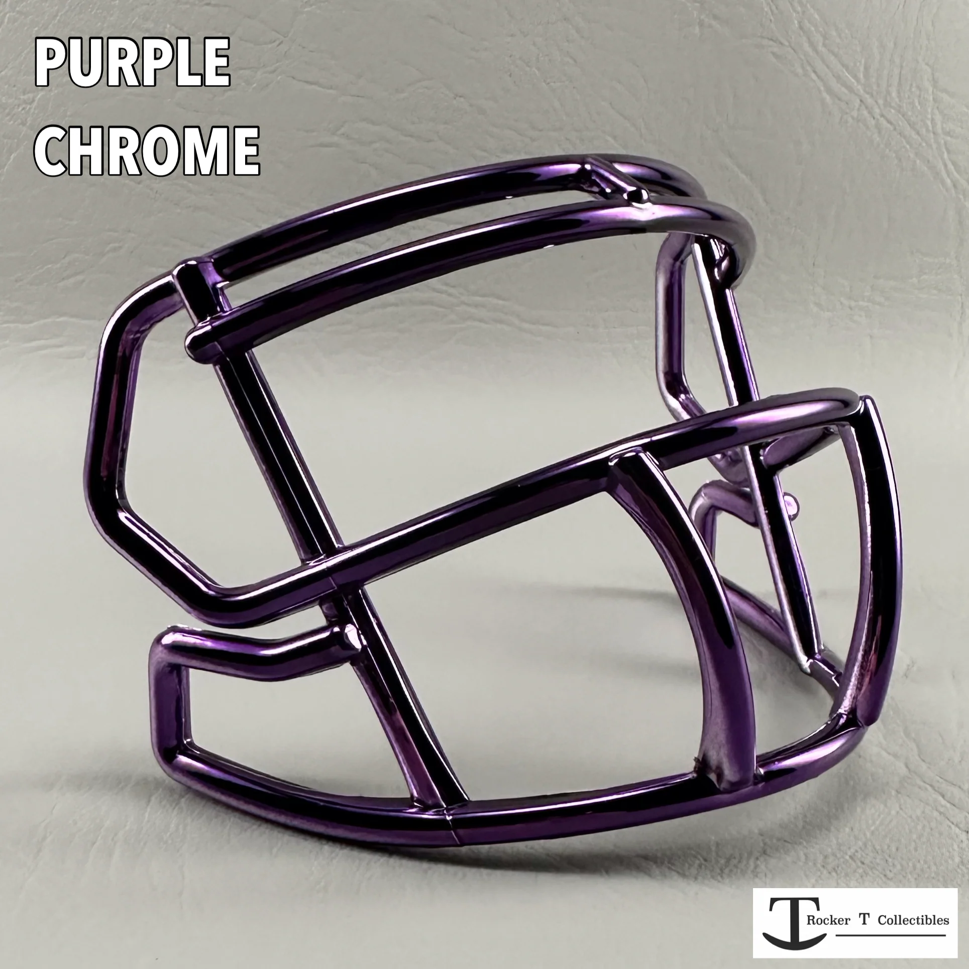 Riddell Speed S2BD-SW-SP Plastic Mini Helmet Facemasks (Chrome Colors) - Image 9
