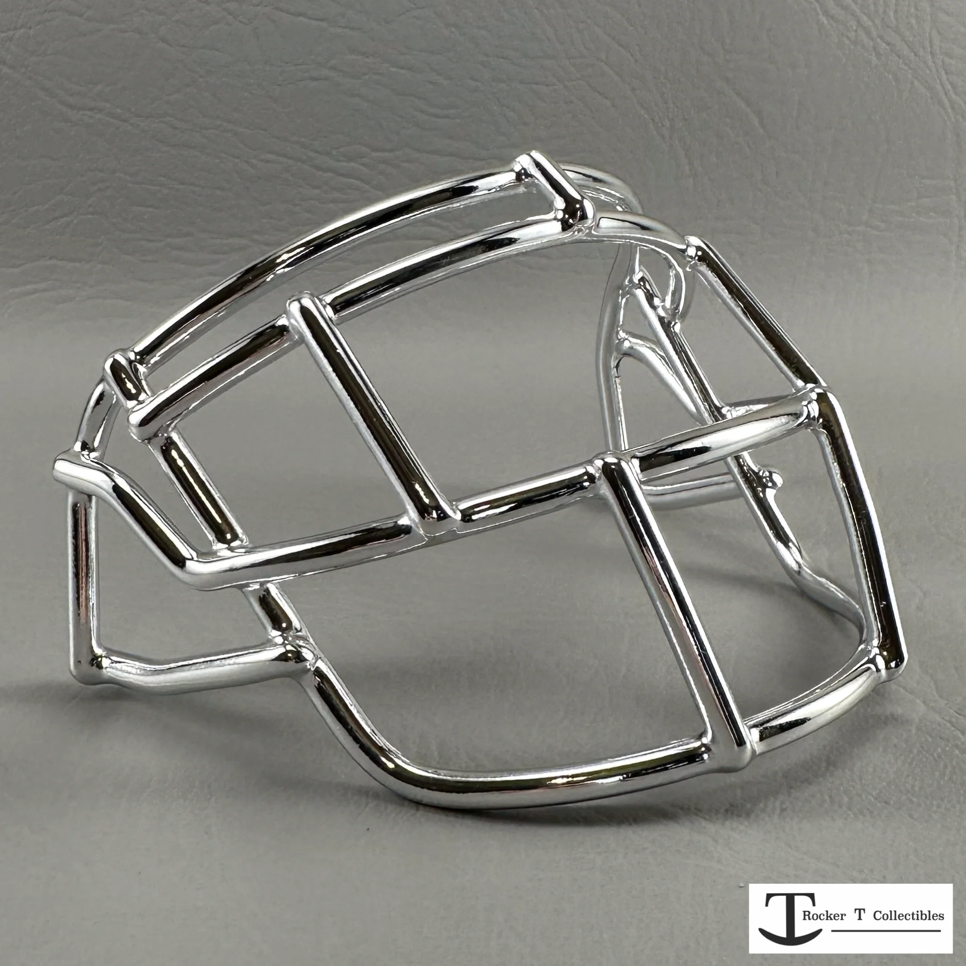 Riddell-Style Chrome Z-2EG (EGOP) Metal Mini Facemask (LAST ONE) 🟥🟥⬜⬜
