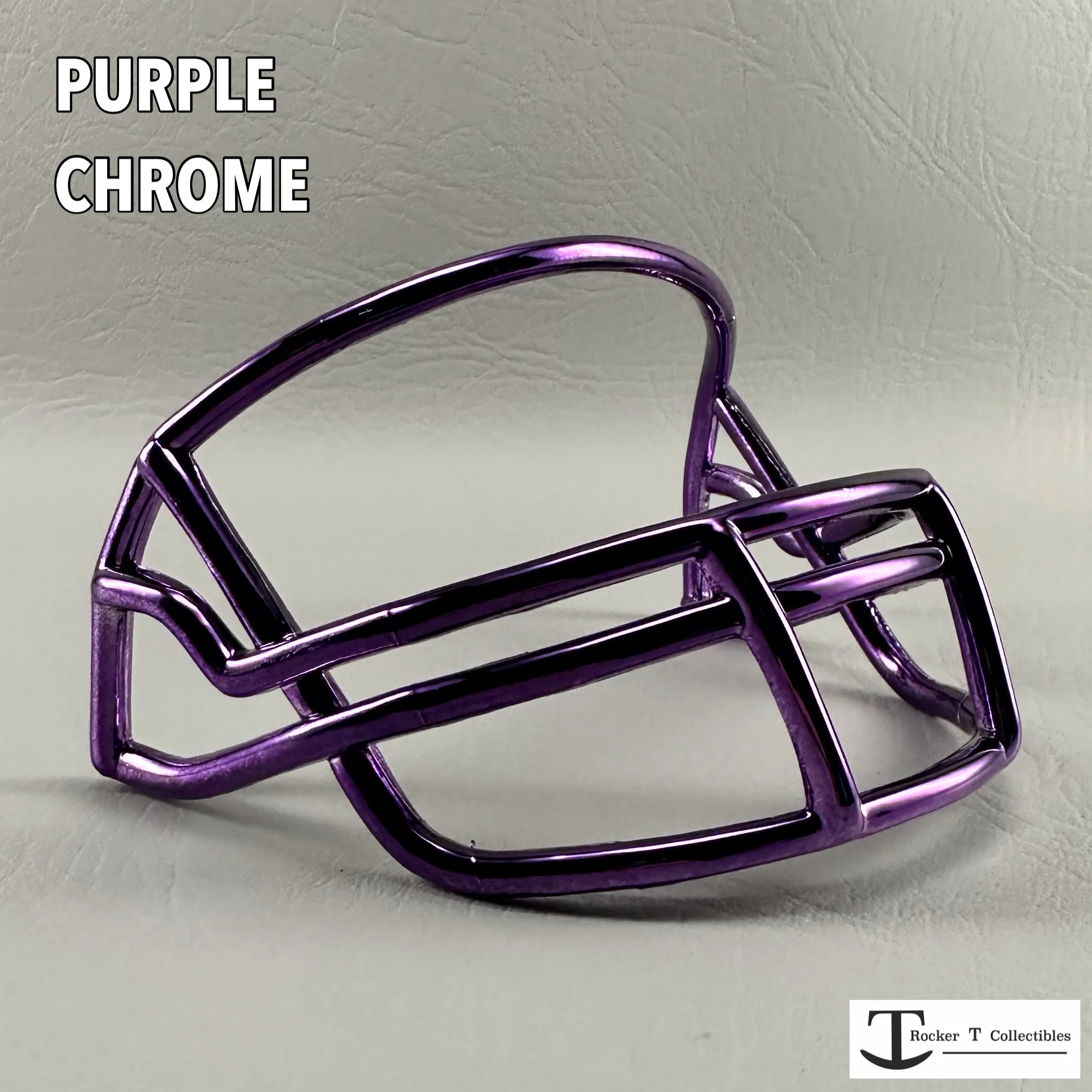 Riddell Z-2B Plastic Mini Helmet Facemasks (Chrome Colors) - Image 5