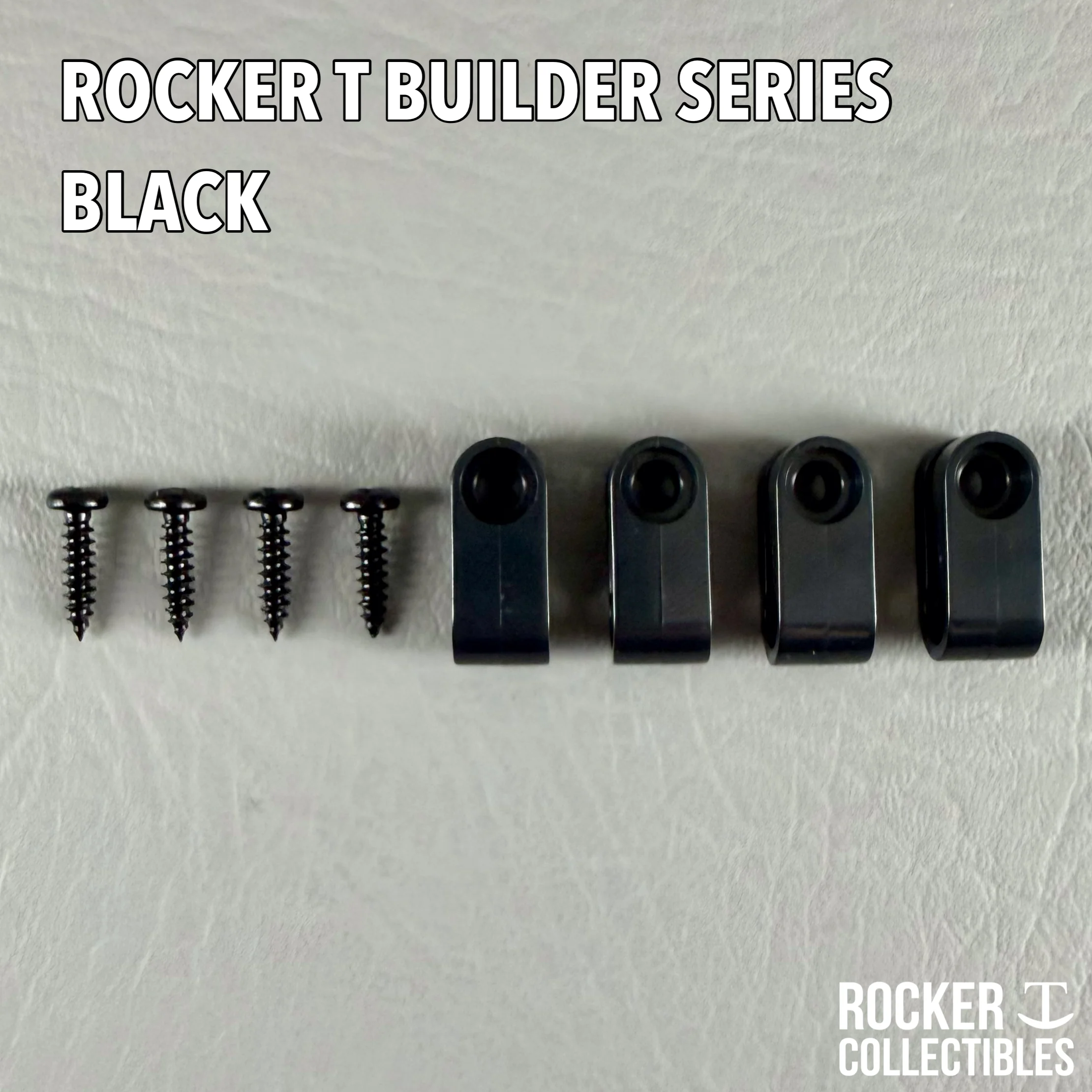 Rocker T Builder Series - Black Mini Helmet Facemask Clips - Image 2