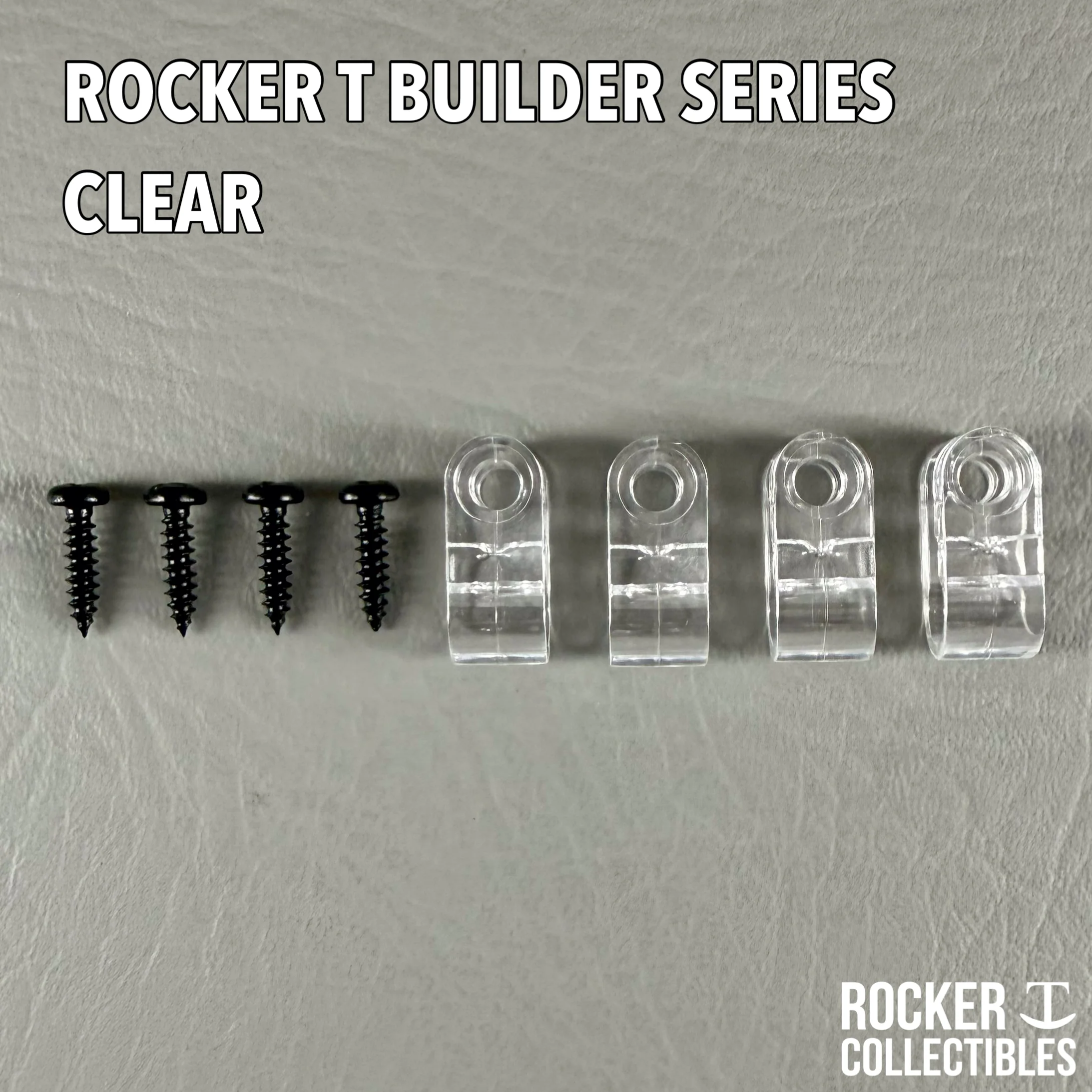 Rocker T Builder Series - Clear Mini Helmet Facemask Clips – Bulk Builder 20 Pack - Image 2