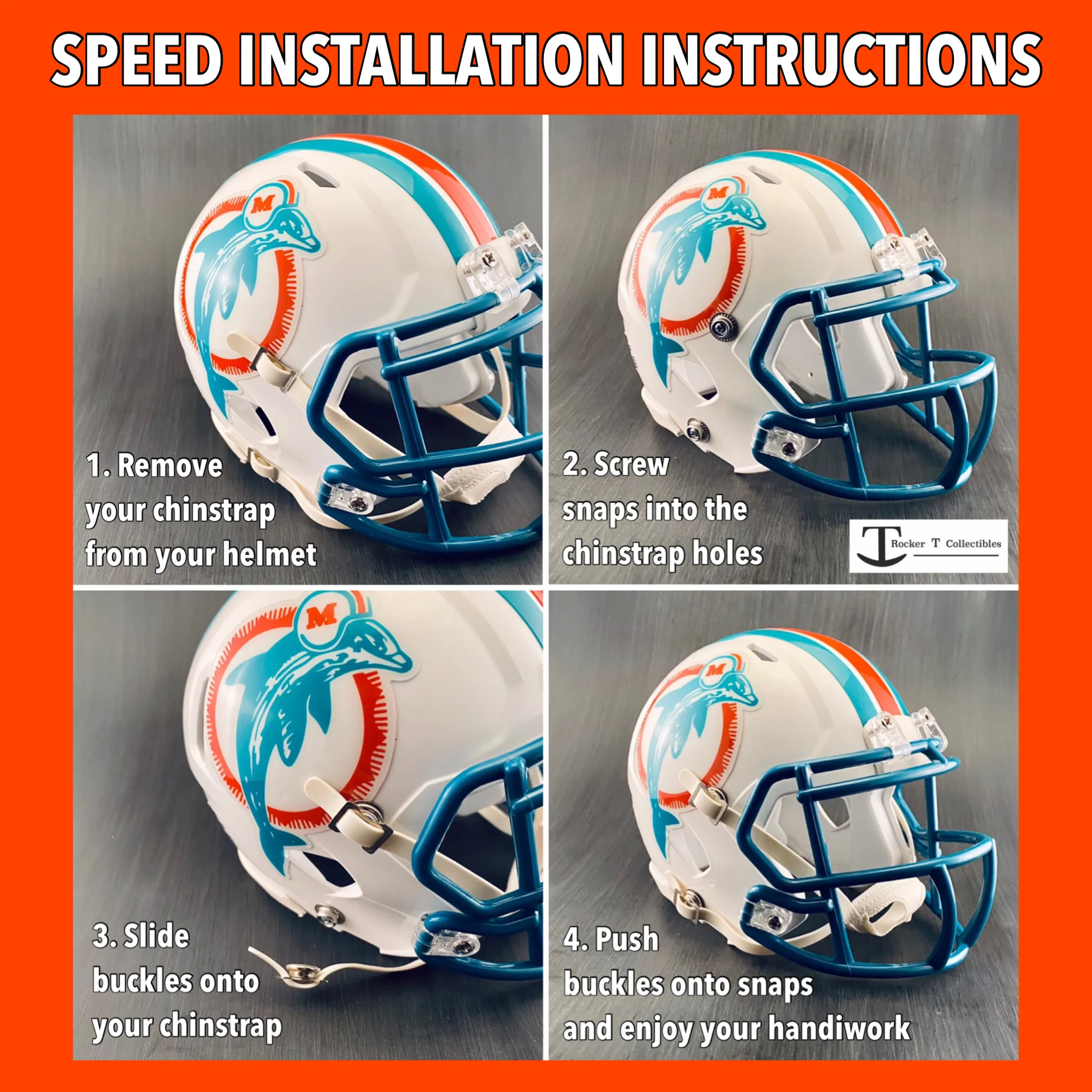 Rocker T Builder Series – Mini Helmet 4-Point Chinstrap Buckle Upgrade Kit - Image 3