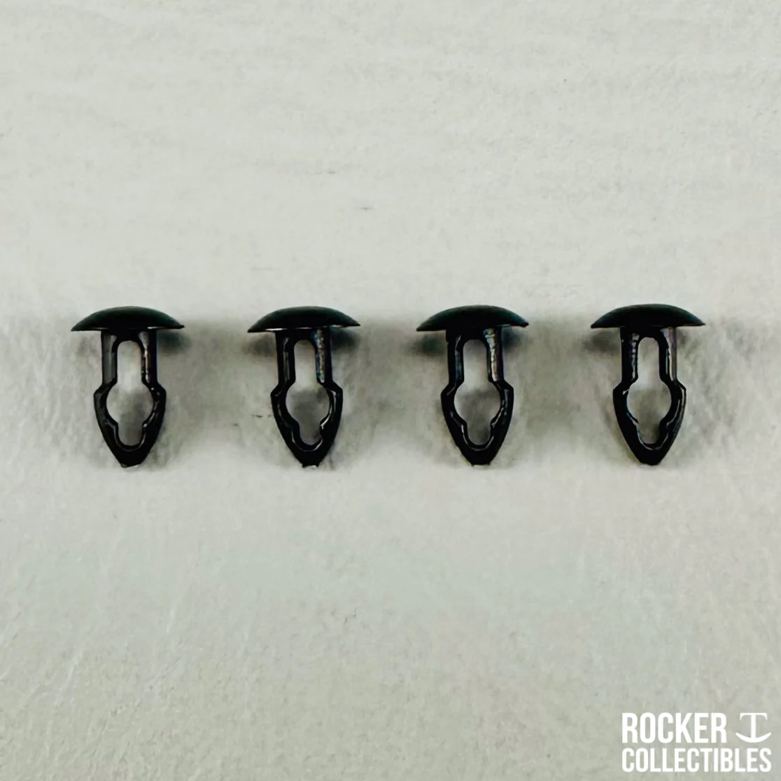 Rocker T Builder Series – Universal Mini Helmet Chinstrap Mounting Pins(Black)