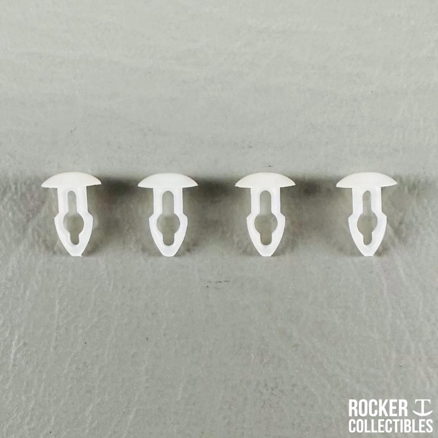 Rocker T Builder Series – Universal Mini Helmet Chinstrap Mounting Pins(White)