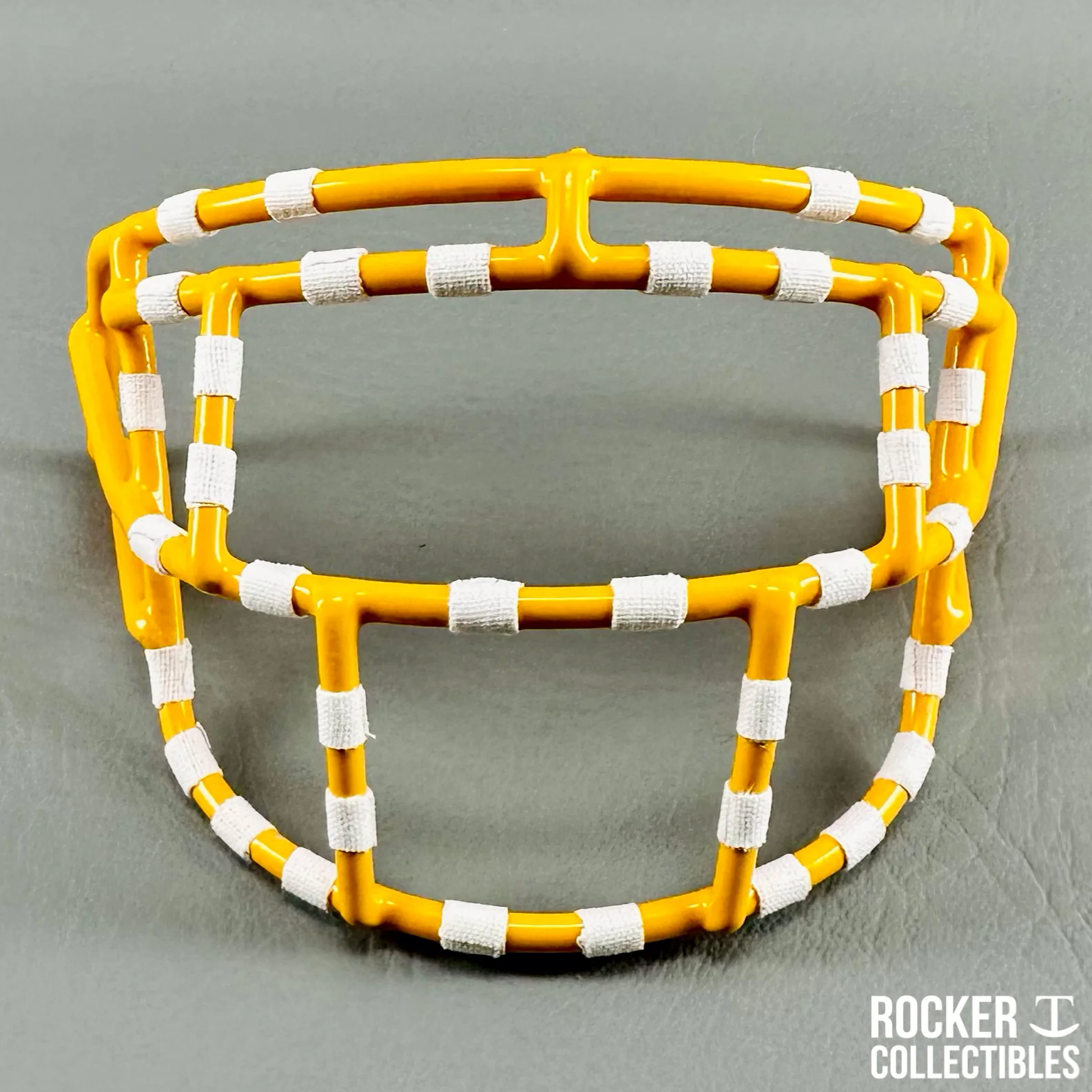 EGOP "Sean Taylor-Style" Metal Mini Facemask 🟨🟨🟨⬜ - Image 2