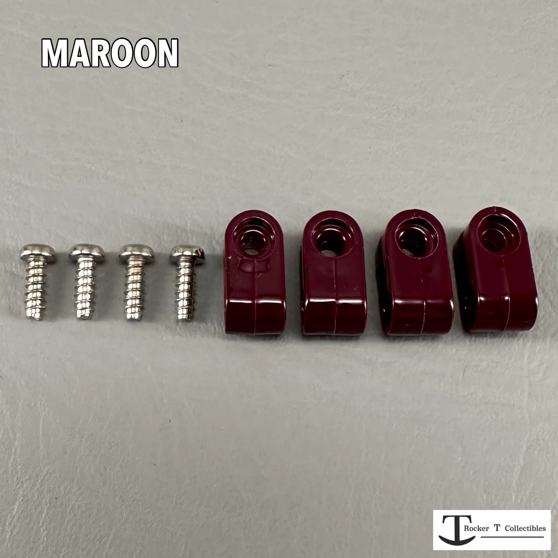Standard Colored Acrylic Mini Helmet Facemask Clips - Image 3