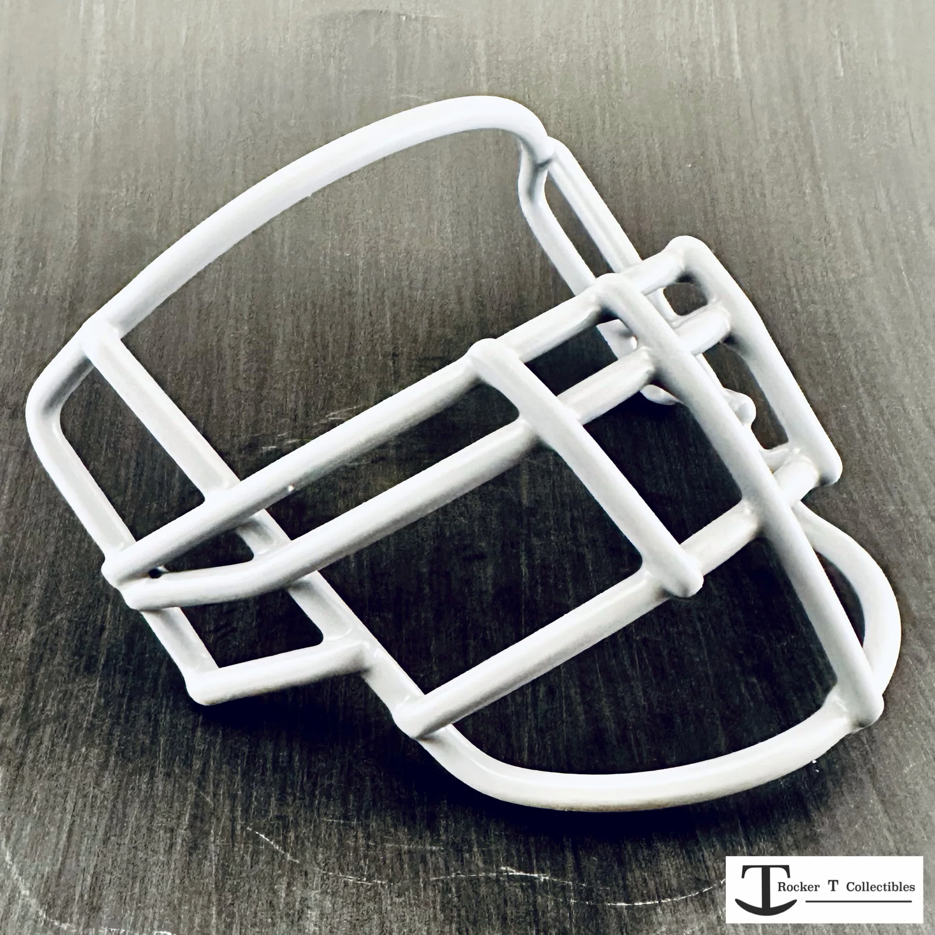 Throwback 80's Era JOP-DW Metal Mini Helmet Facemask 🟥🟥⬜⬜