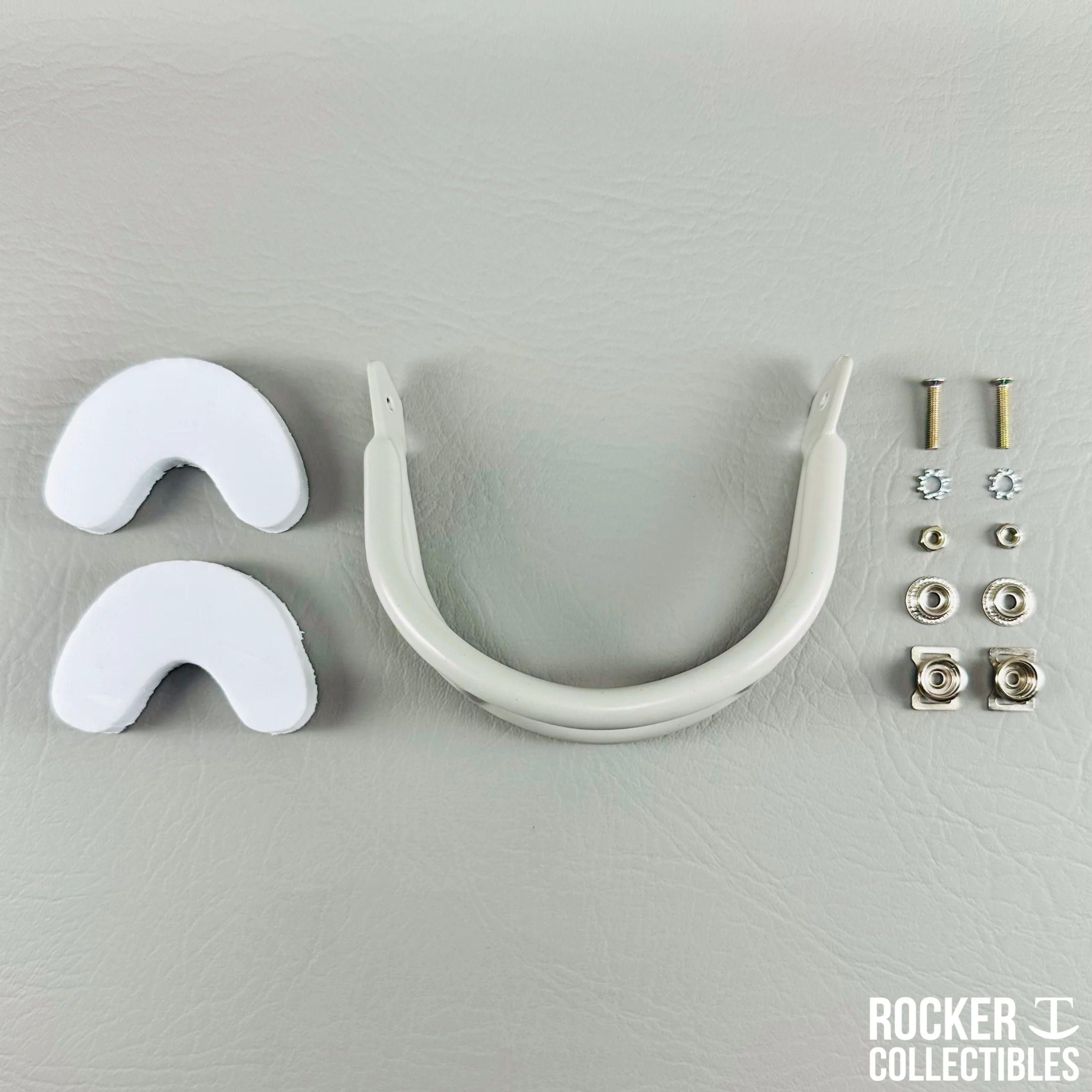 Throwback Metal 2-Bar Mini Helmet Facemask Kit 🟥🟥⬜⬜ - Image 2