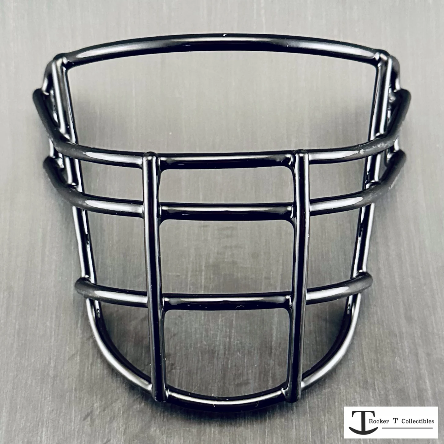 Throwback USFL JOP Metal Mini Helmet Facemask 🟥🟥⬜⬜ - Image 2